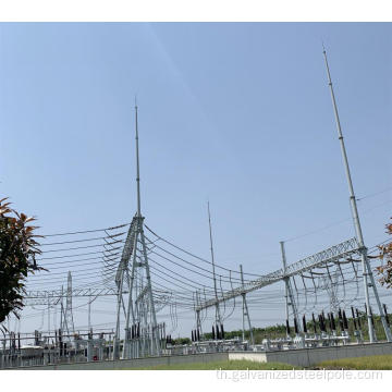 โครงเหล็ก HDG สำหรับโครงการโครงสร้างสถานีย่อย 35kV-500kV